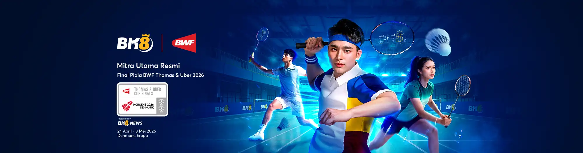 BK8 Official Partner BWF World Tour